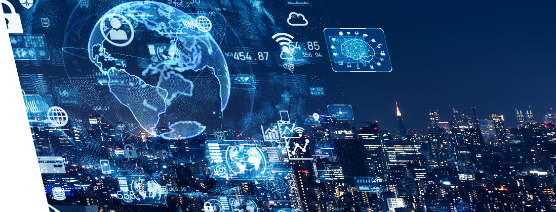 Anaxco Teaserbild TMS Stadt bei Nacht Analyse Speditionssoftware Logistiksoftware Transportmanegement Logistik-IT